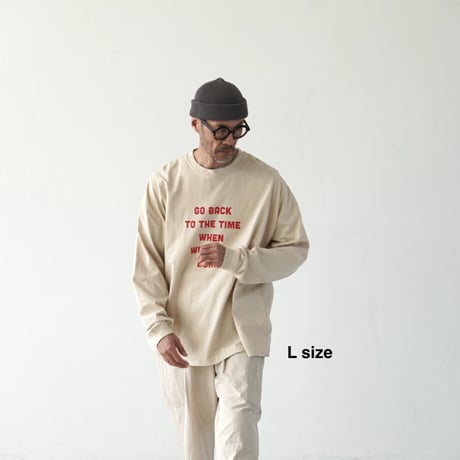 BIG T-shirts 長袖 "message "