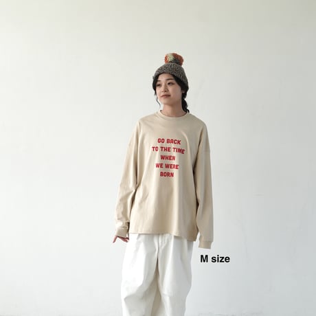 BIG T-shirts 長袖 "message "