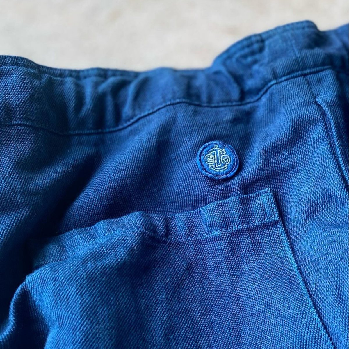 コットン×和紙のショートパンツ 