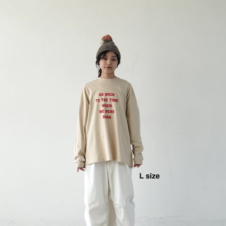 BIG T-shirts 長袖 "message "