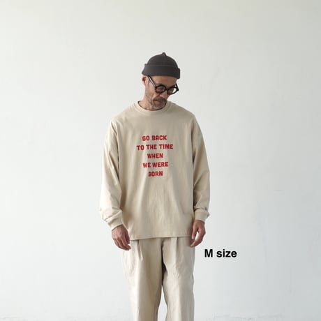 BIG T-shirts 長袖 "message "