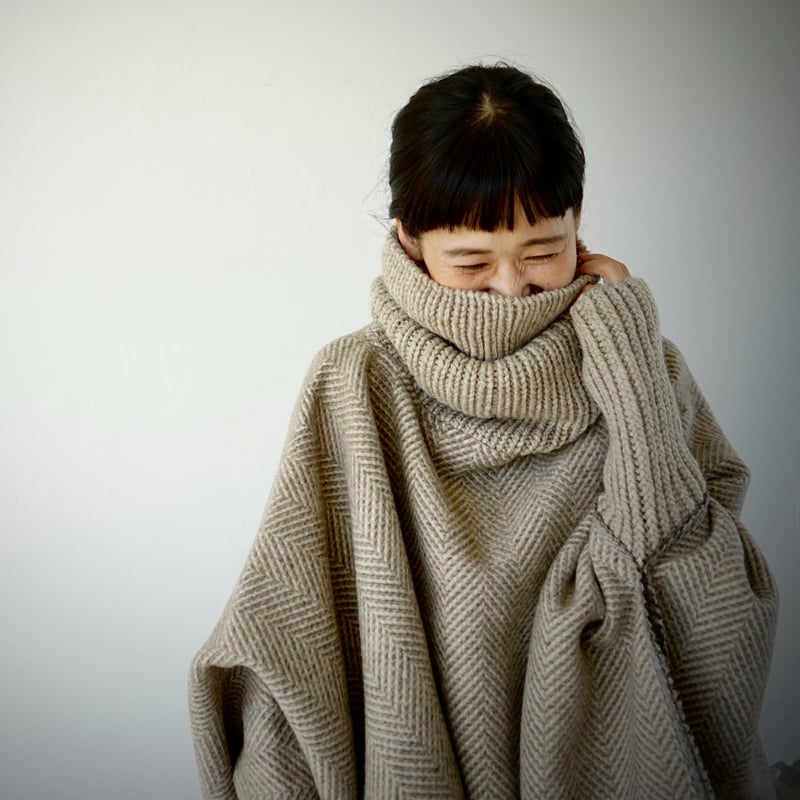リサイクルウールポンチョ | ei-to