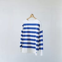 G.F.G.S.× ei-to blue Border T shirts "NAVAL relax"
