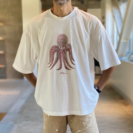 "ichiro yamaguchi print" unisex oversize T shirts