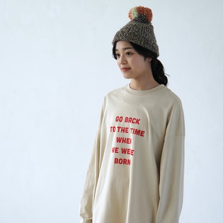 BIG T-shirts 長袖 "message "