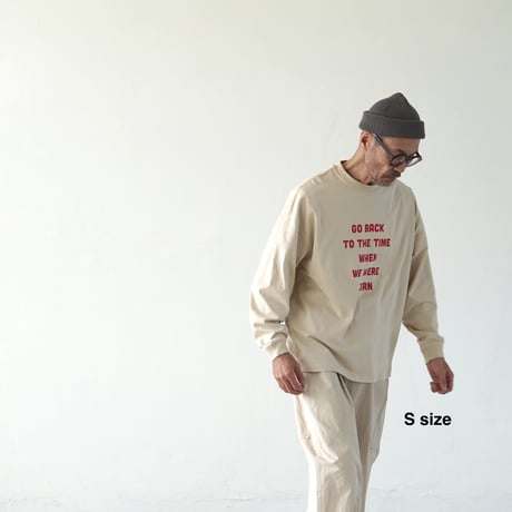 BIG T-shirts 長袖 "message "
