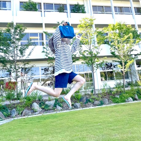 コットン×和紙のショートパンツ "本藍染"