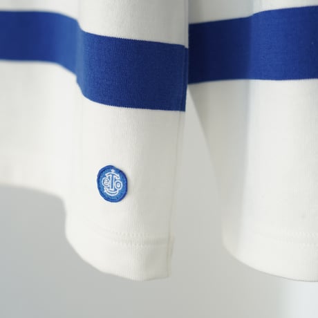 G.F.G.S.× ei-to blue Border T shirts "NAVAL relax"