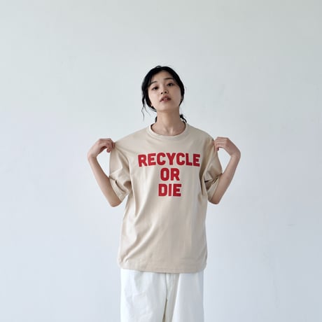 BIG T-shirts 半袖 "RECYCLE OR DIE "