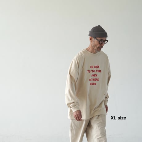 BIG T-shirts 長袖 "message "