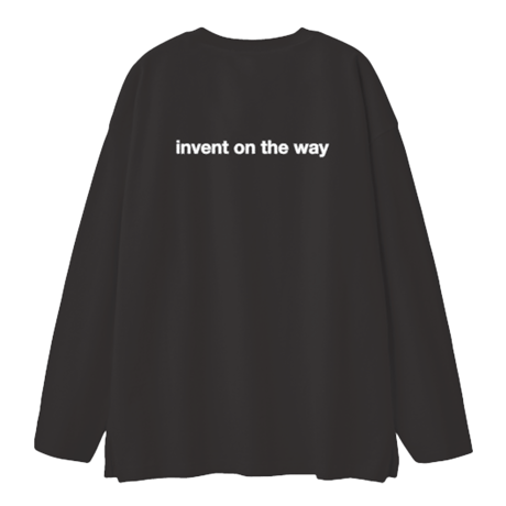 NERD Tシャツ ビックシルエットロングスリーブ（ブラック）