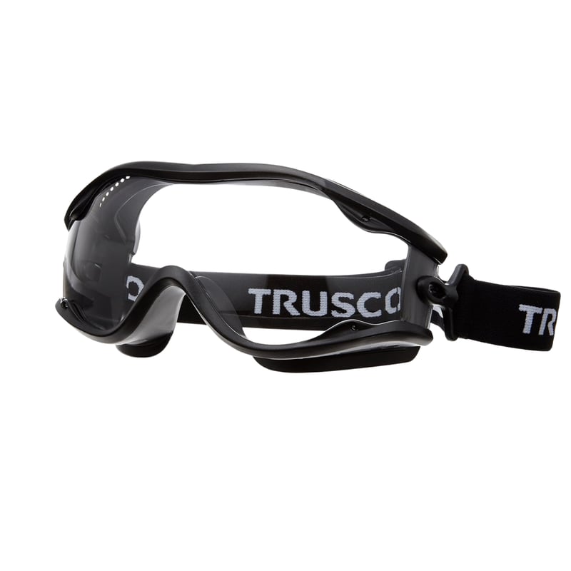TRUSCO セーフティゴーグル TSG22BK メガネの人用（ワイドビュー・防曇