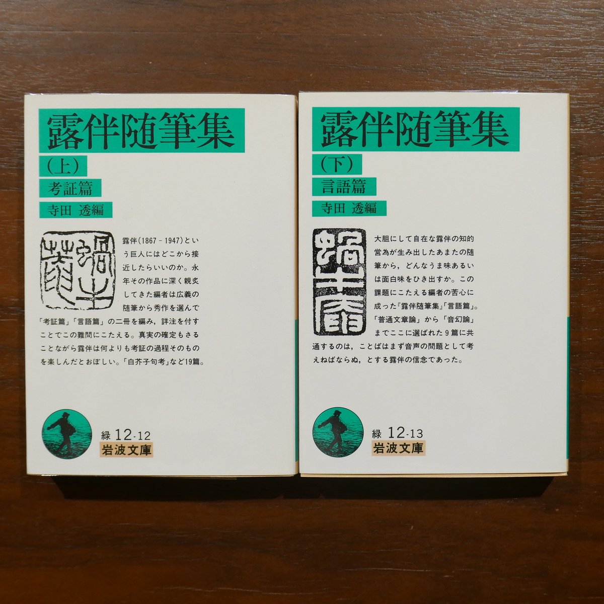 露伴随筆集 岩波文庫版 二巻揃 | 書肆 原光