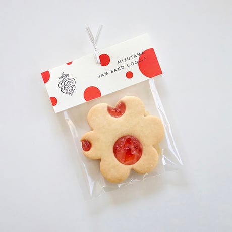 水玉ジャムサンドクッキー［ いちご×ホワイトチョコ ］