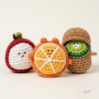 (KIT)_韓国作家のknitting_ssem 果物キーリング