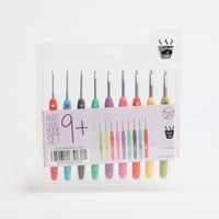 Nudy Crochet Hook Set – 9 Pieces + Knitting Ring
