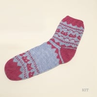 (KIT)_にっこり猫靴下_Design by  山下ひとなつ