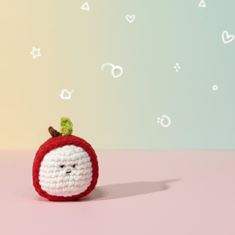 (KIT)_韓国作家のknitting_ssem 果物キーリング