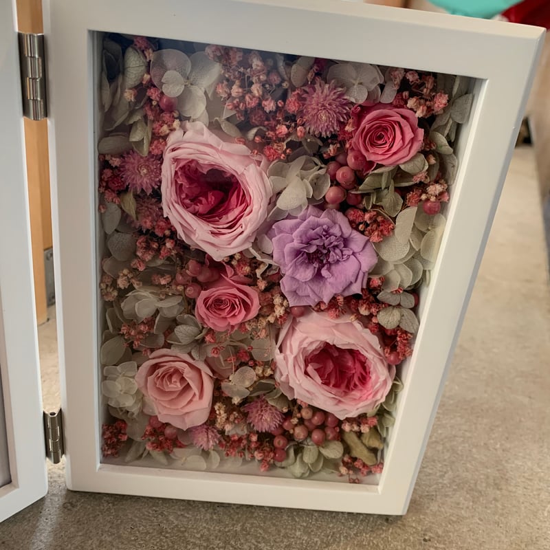 Infinity Rose フォトフレーム 造花 フォトフレームボックス(タテ)Mサイズ | florist nakamura