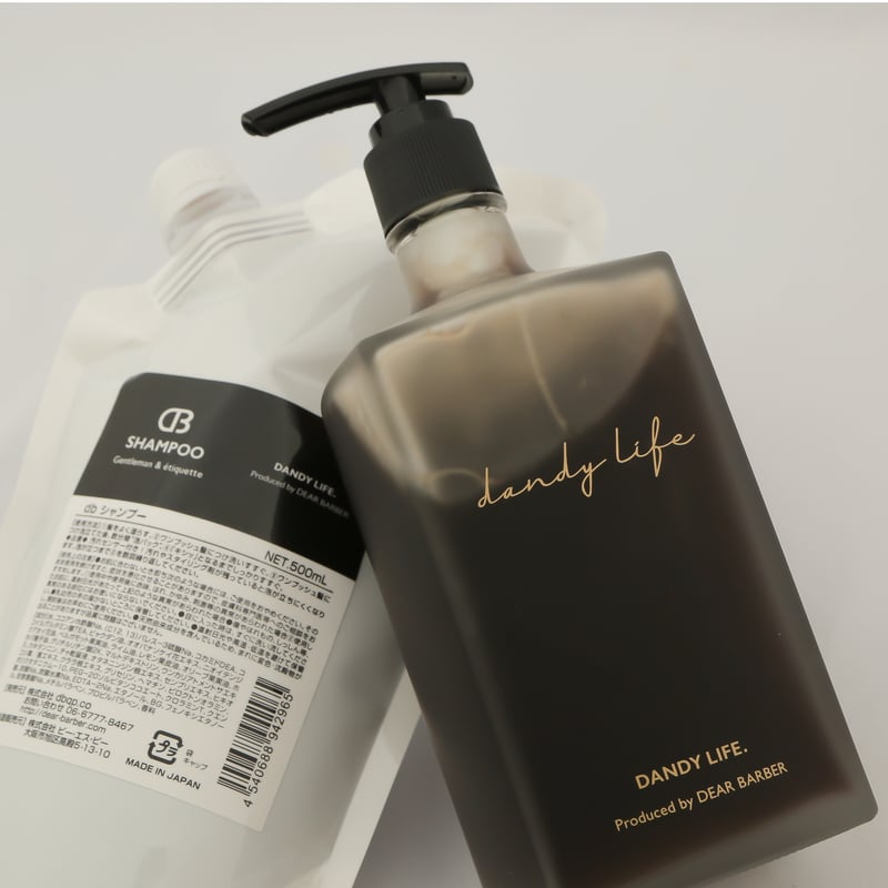 ｸﾞﾗｽﾎﾞﾄﾙ付》 dbｼｬﾝﾌﾟｰ/500ml ￥4,500+税 | DANDY LIFE