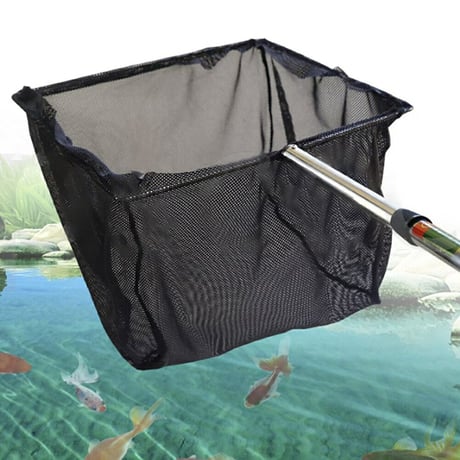 アクアリウム用 水槽お手入れネット（四角型／伸縮タイプ／全長66～102cm）【魚・ゴミ・卵の捕獲に最適】　　　　　　20220107-2