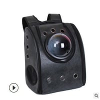 透明ドーム型ペットキャリーリュック（通気メッシュ・滑り止め付き・多用途対応／猫・小型犬用）　　　　　　　　　　　　　　　k02181