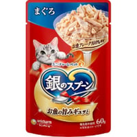 ≪地域限定配送≫【お得なまとめ買い】銀のスプーン パウチ まぐろ ６０ｇ　［ユニ・チャームペット］