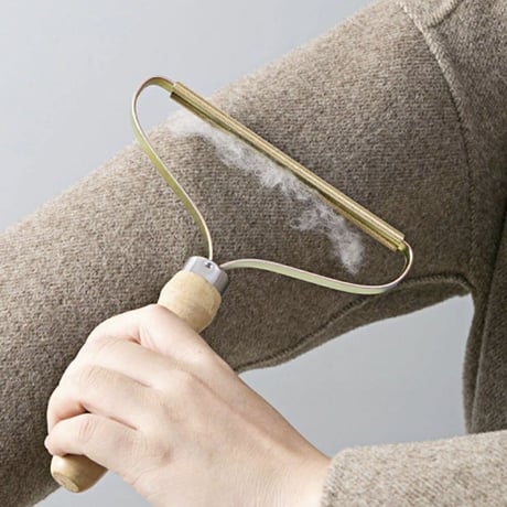 ペット用 抜け毛・ホコリ取りブラシ（木製／衣類・寝具対応）【繰り返し使える毛取りクリーナー】　　　　　　　　　　20220131-5