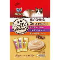 ≪地域限定配送≫【お得なまとめ買い】銀のスプーン 三ツ星グルメ おやつにっぽんSelect総合栄養食とろリッチ3種のお魚・鶏ささみ味アソート　［ユニ・チャームペット］