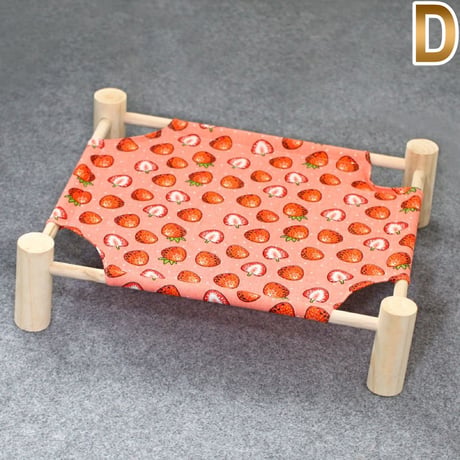 【お得なまとめ買い・3点】ペット用品 ペットベッド ハンモック 組み立て簡単 ねこ 猫 犬 木製簡易ベッド 夏用　　　　　　　　　　　　　　　D-a1382