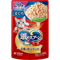 ≪地域限定配送≫【お得なまとめ買い】銀のスプーン パウチ ２０歳を過ぎてもすこやかにまぐろ ６０ｇ　［ユニ・チャームペット］
