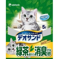 デオサンド 緑茶成分入り 消臭する砂（5L）【ユニ・チャーム】 【 ペット用品 】　　　　　　　　　4520699651773