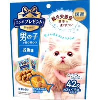 ≪地域限定配送≫【お得なまとめ買い】コンボ プレゼント キャット おやつ 男の子 お魚味 ３ｇ×１４袋　［日本ペットフード］