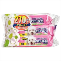 ＪＯＹＰＥＴ　ウェットティッシュ　お口・耳・目のまわり９０枚　３個パック　　　　　　　4973293001947
