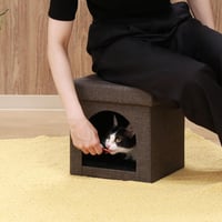 【お得なまとめ買い・6点】ペットハウススツール mini □30cm チャコール       53702
