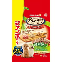 ≪地域限定配送≫【お得なまとめ買い4袋】グラン・デリ ふっくら仕立て 低脂肪設計 鶏ささみ・ビーフ・緑黄色野菜・小魚・チーズ・角切りビーフ粒入り 2.9kg