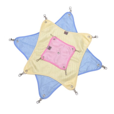 【お得なまとめ買い・6点】ペット用品 ハンモック 吊りベッド ハムスター 子猫 メッシュ 夏用 通気　　　　　　　　　　　　　　　D-a1718