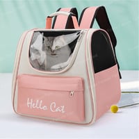 ペットキャリーリュック（透明窓付き・通気構造・ワイヤーフレーム・猫小型犬兼用）　　　　　　　　　　　　　　　Ty05149