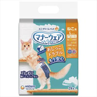 マナーウェア ねこ用 Mサイズ (28枚)【ユニ・チャーム】【 ペット用品 】　　　　　　4520699655719