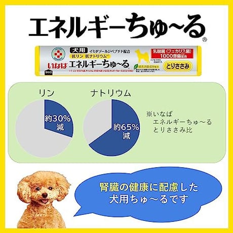 ［犬用］いなば エネルギーちゅ～る 低リン低ナトリウム とりささみ