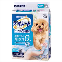 【お得なまとめ買い・4点】デオシート　しっかり超吸収　無香消臭タイプ　レギュラー　112枚×4点  【 ペット用品 】　　　　　　　　　　　　　　　4520699667989