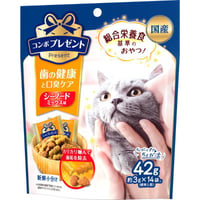 ≪地域限定配送≫【お得なまとめ買い】コンボ プレゼント キャット おやつ 歯の健康と口臭ケア ３ｇ×１４袋　［日本ペットフード］