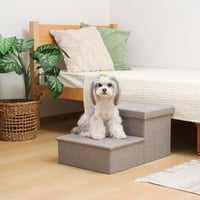収納付きペットステップ チャコール 【ペット用品】　　　　　　　53723