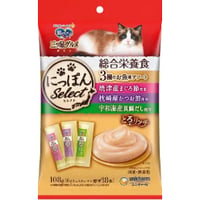 ≪地域限定配送≫【お得なまとめ買い】銀のスプーン 三ツ星グルメ おやつにっぽんSelect総合栄養食とろリッチ3種のお魚味アソートまぐろ節＆かつお節＆真鯛だし　［ユニ・チャームペット］