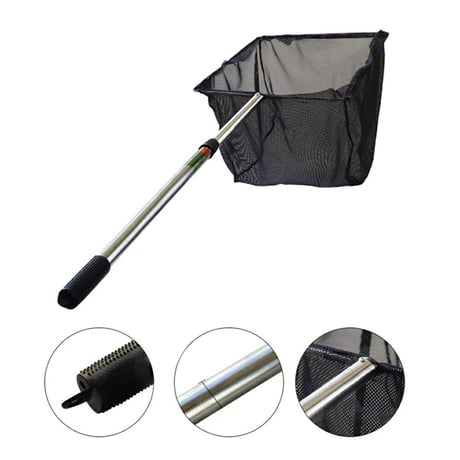 アクアリウム用 水槽お手入れネット（四角型／伸縮タイプ／全長66～102cm）【魚・ゴミ・卵の捕獲に最適】　　　　　　20220107-2