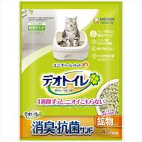 デオトイレ 飛び散らない消臭・抗菌サンド（4L）【ユニ・チャーム】  【 ペット用品 】　　　　　　　　　　　　　　　4520699680568