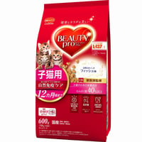 ≪地域限定配送≫【お得なまとめ買い】ビューティープロ キャット 子猫用 １２ヵ月頃まで ６００ｇ（１００ｇ×６袋）　［日本ペットフード］