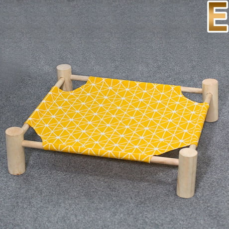 【お得なまとめ買い・3点】ペット用品 ペットベッド ハンモック 組み立て簡単 ねこ 猫 犬 木製簡易ベッド 夏用　　　　　　　　　　　　　　　D-a1382