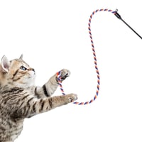 ペット用品 ロープ猫じゃらし 紐タイプ 鈴付き（3本セット）【ペット用品】　　　　　　20241217-6373