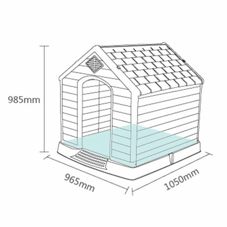 プラスチック製ドッグハウスMT-105　　　　　　　003551
